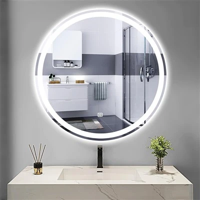 LED-Badezimmerspiegel, runder Kosmetikspiegel