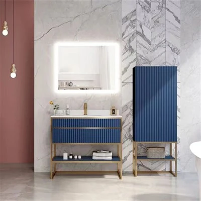 Stilvoller blauer Badezimmer-Waschtisch